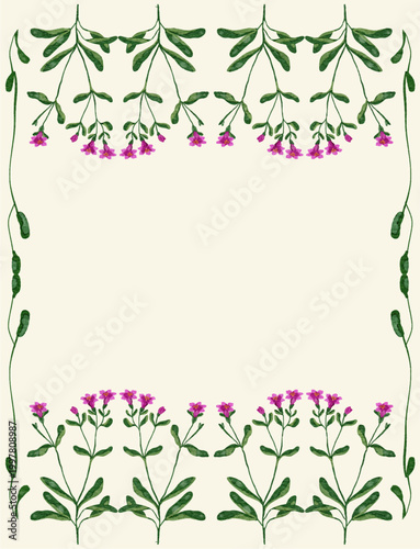 flower pattern frame