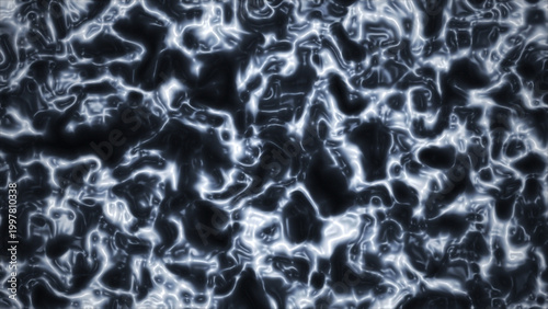 Abstract Metallic Chrome Liquid Reflection Texture, Luxury Background