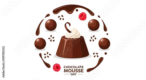 Chocolate Mousse Dessert Sweet Treat.