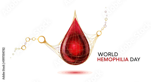 Red Blood Drop Medical Health Symbol.