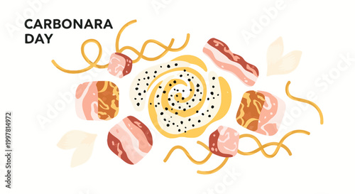 Spaghetti with Bacon and Eggs 1.