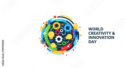 World Creativity and Innovation Day Logo.