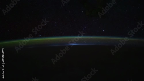 Time-lapse planet Earth at night. Elements of this image furnished by NASA