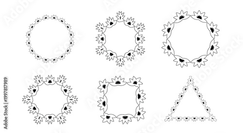 A Unique Vector Collection of Modern Geometric Designs and Ornate Frames