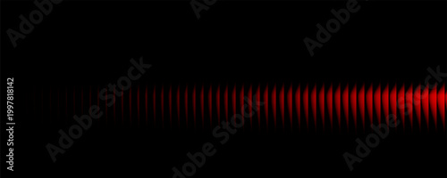 Abstract red wave pattern on black background with vertical glowing lines, creating a modern digital and futuristic visual texture.