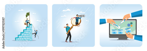 Better clever solution concept. Search for new job. Customizable software development.