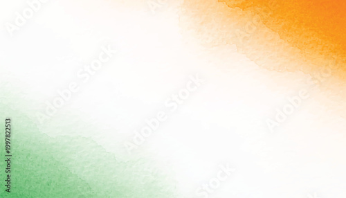 India flag watercolor background celebrating independence day 
