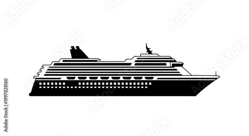 Фотография Large Cruise Ship Ocean Liner Vessel.