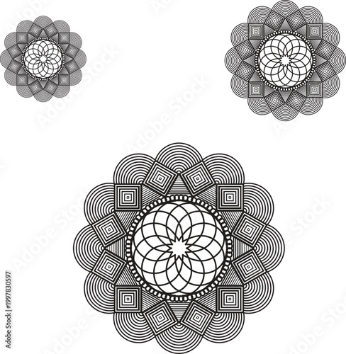 Mandala design for dewali, pohela boishakh or any occation 
