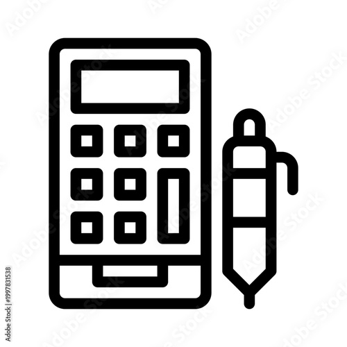 calculator line icon