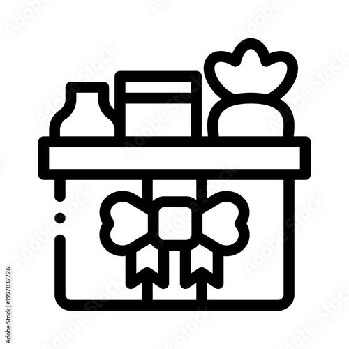 food donation line icon