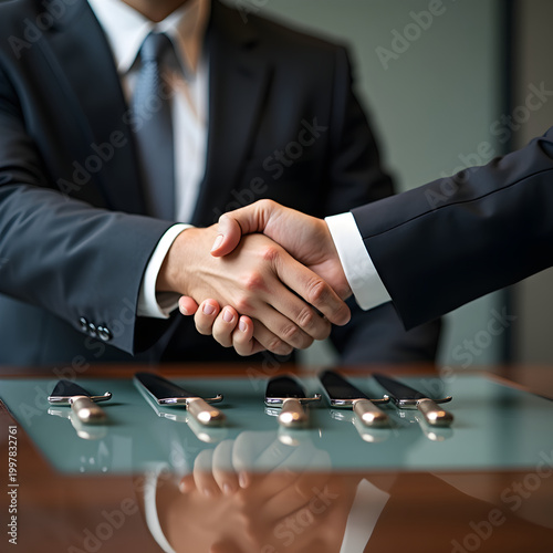 An otherwise friendly handshake