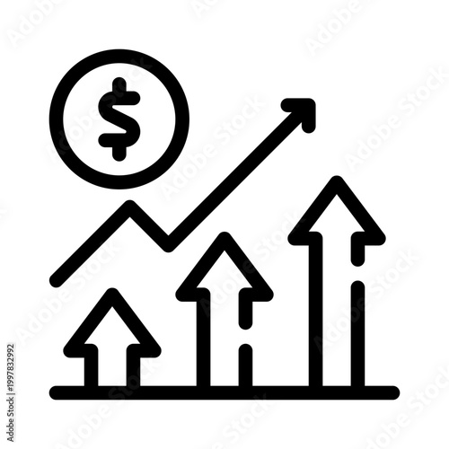 inflation line icon