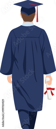 Man in Graduation Gown 2.