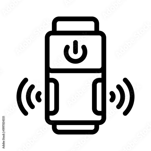 ultrasonic line icon