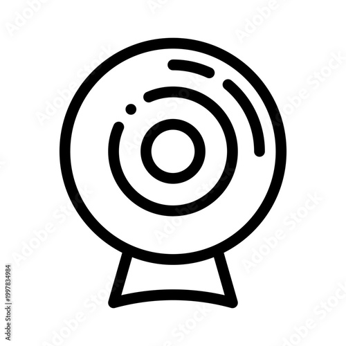 webcam line icon