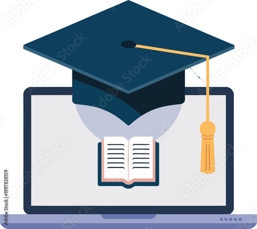 E-Learning Online Education Vector Illustration
Digital Learning Concept with Laptop and Books Vector
Online Education Platform Flat Design Vector
Distance Learning and Virtual Classroom Illustration
