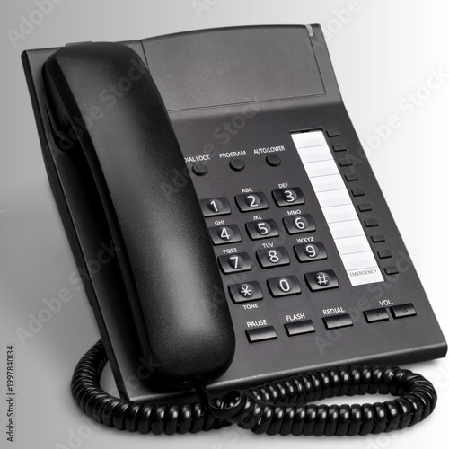 black office phone
