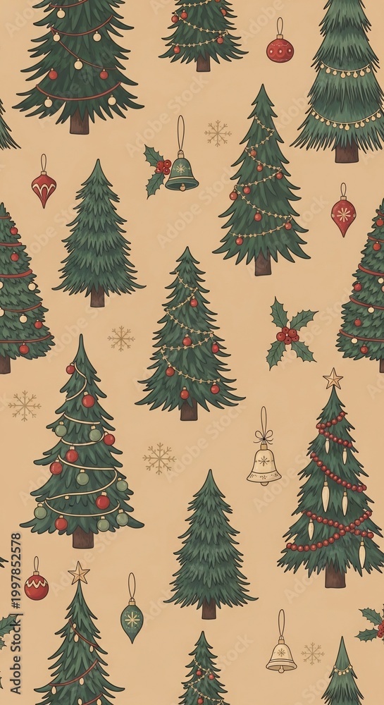 Obraz premium Whispering Pines of Yuletide Dreams