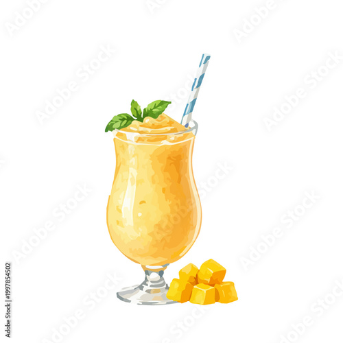 マンゴースムージー　イラスト