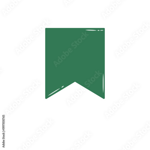 Free Download Bookmark or ribbon cute doodle small that can be used for sticker, scrapbook, icon, decorative, e.t.c with aesthetic green colorful color - GFXLoad