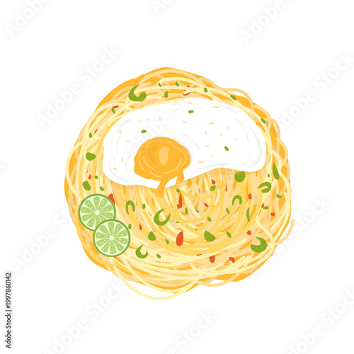 noodle soup with soft boiled egg