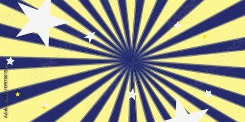 Obraz na płótnie Background with yellow gradient and concentrated lines interspersed with