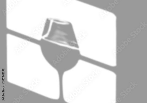 Φωτογραφία wine glass shadow overlay restaurant product background mockup branding realisti