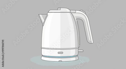 Electric Kettle Appliance Kitchen Device.