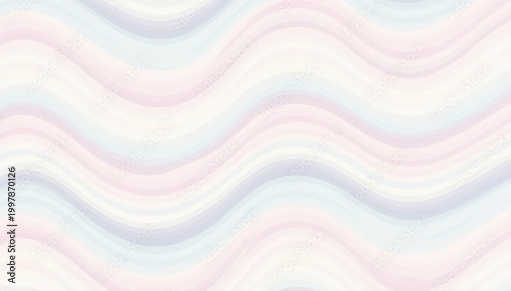 Fototapeta premium Abstract Pastel Waves: A seamless pattern of flowing, pastel-colored waves, evoking a sense of tranquility and gentle movement. Ideal for backgrounds and design elements.
