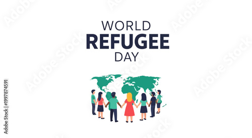 World Refugee Day awareness campaign logo.