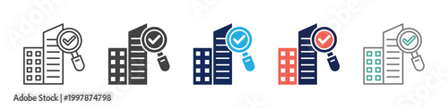 industry-specific ai icon set consisting of multiple styles. vector illustration