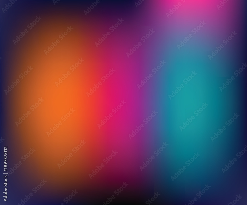Obraz premium Vibrant gradient background transitioning through orange pink and turquoise hues with soft color blending