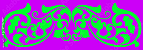 Floral pattern. wood carving pattern