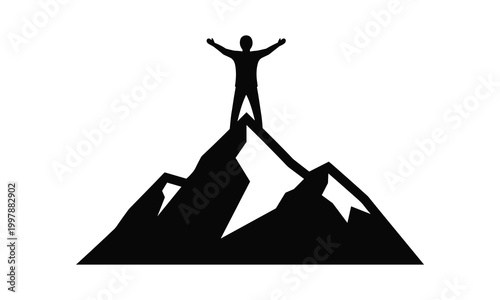 Person rock climbing on a vertical wall