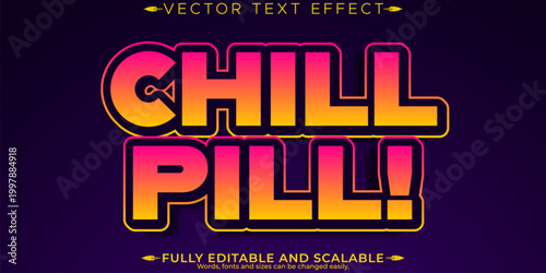 Retro sticker text effect, editable 70s and 80s text style