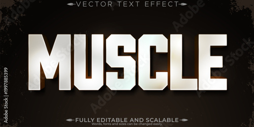 Sport text effect, editable stylish and gym text style
