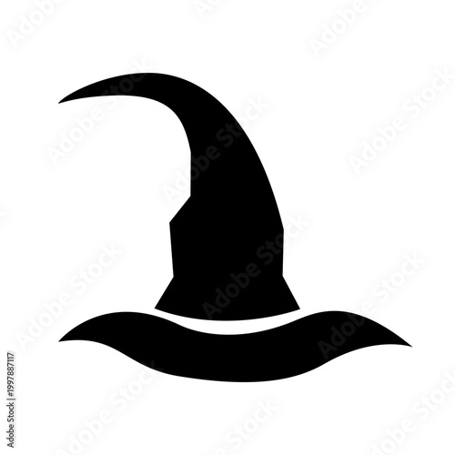 Wizard Witch Hat icon isolate on white background.