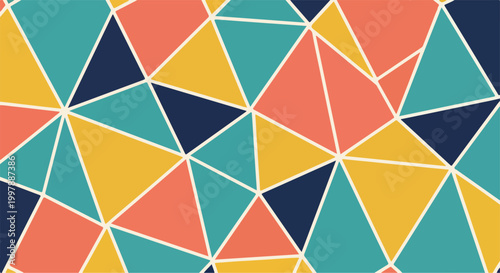 A colorful geometric pattern with various shapes (1)