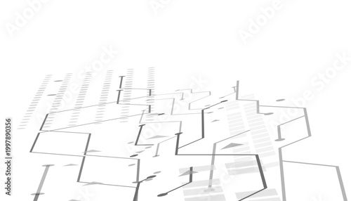 Abstract technology circuit board background for space. Illustration of an electronic system board. Communication and engineering concept.