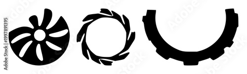 Edge server blade icon set with solid black design on white background featuring server blade, edge computing, network hardware with technology and data center