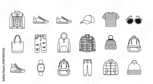 Collection of various fashion accessories.