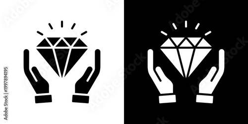 Value Icon Set Vector Collection Isolated In Black And White