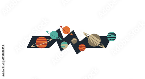 Planets in our solar system.
