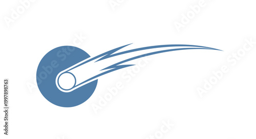 Rocket Ship Space Icon.