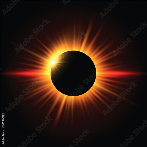 Solar eclipse background