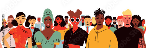 Social Diversity People Composition