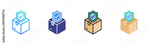 Product Icon Set Vector Collection Isolated In Black And White