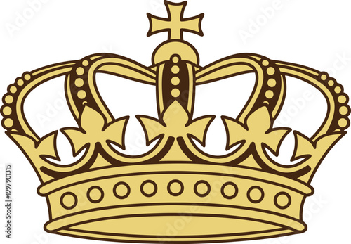 British Crown Royal Monarchy Symbol Illustration. Royal Crown United Kingdom Heritage Symbol. British Monarchy Crown Jewel Icon Design. Historic Royal Crown England Symbol Concept. British Crown Regal