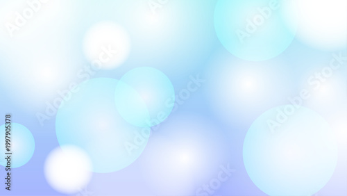 キラキラ　玉ボケ　光　青